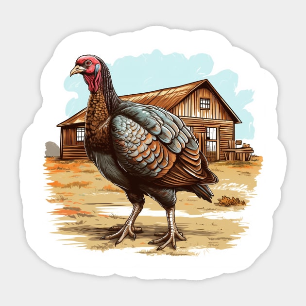 Farm Turkey Sticker by zooleisurelife